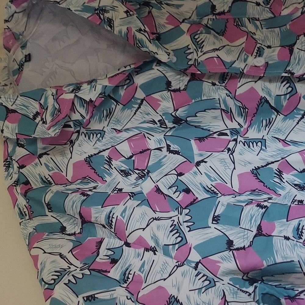 Abstract Patterned Men's Shirt - Picture 3 of 6